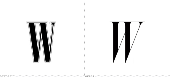 《W》时装杂志: 倾斜的W