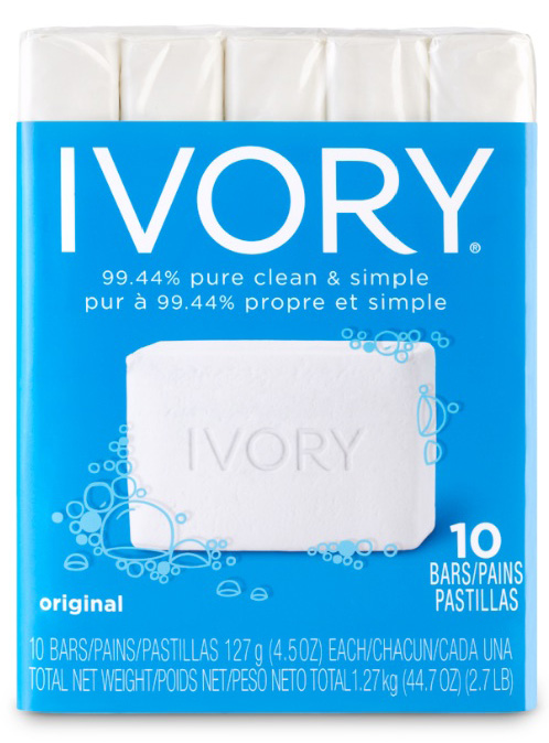 99.44%纯洁的肥皂: Ivory的新标志